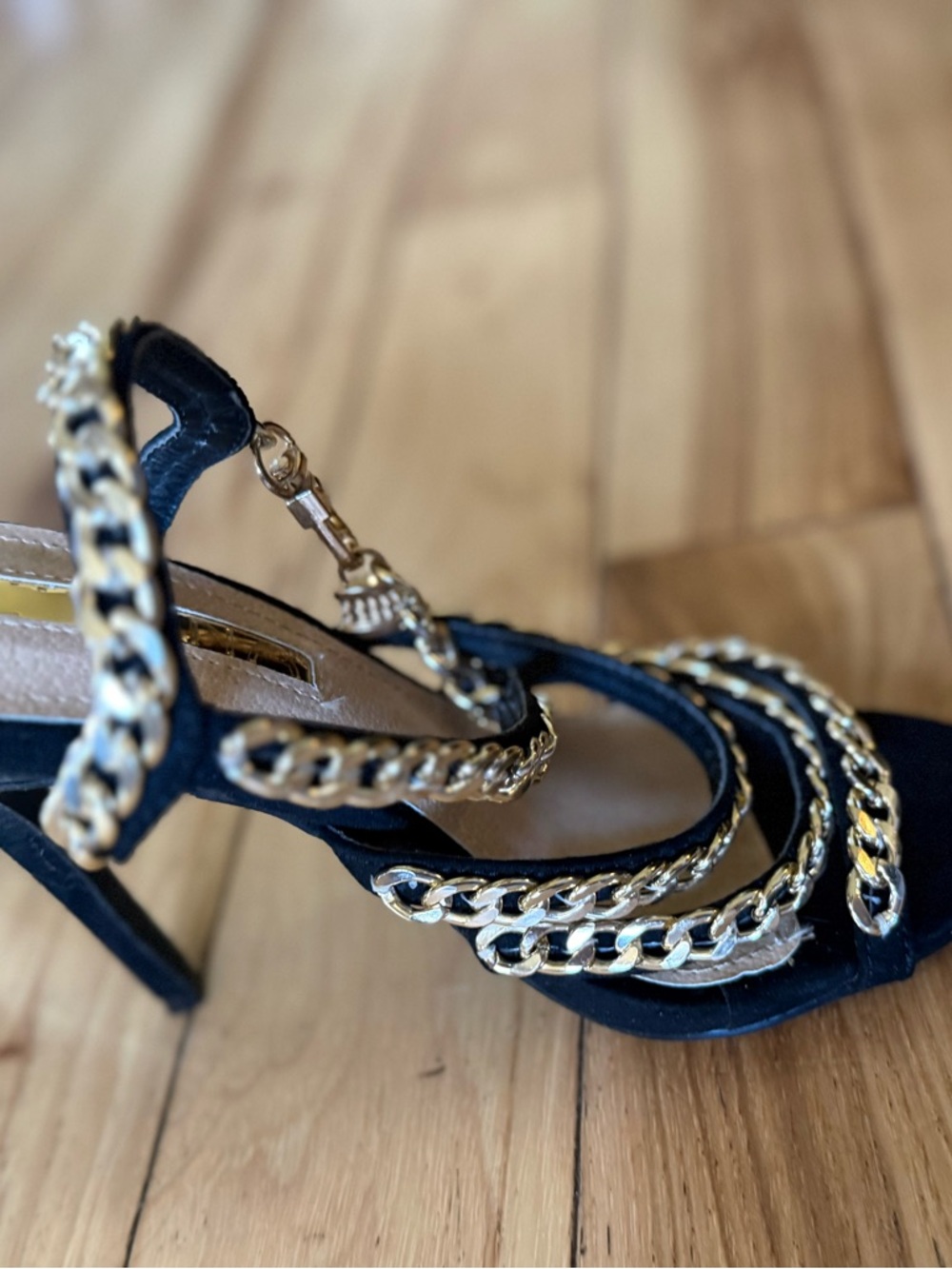 Fashion Nova Heels Bundle Size 6 Black & Leopard Stiletto Mules - Picture 4 of 8
